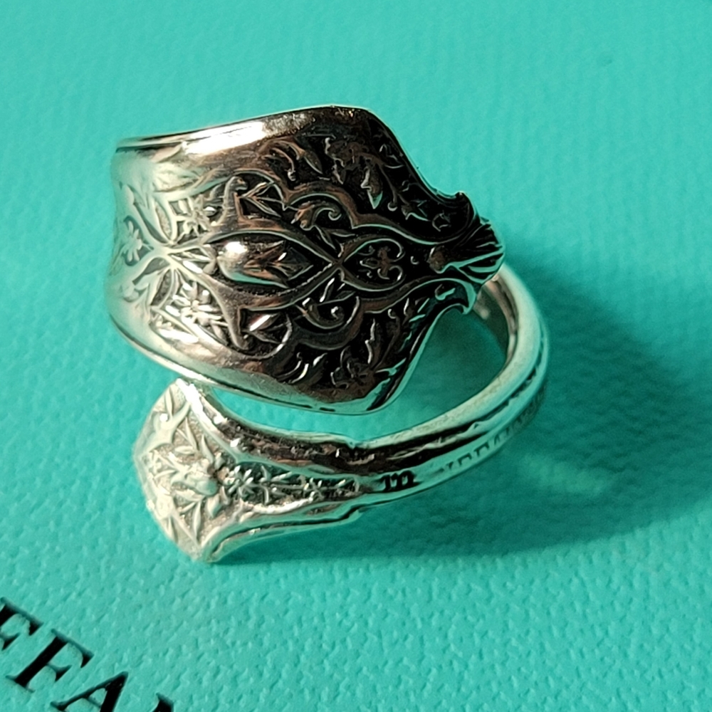 1872 Tiffany & Company Persian Spoon Ring in Sterling Silver #71